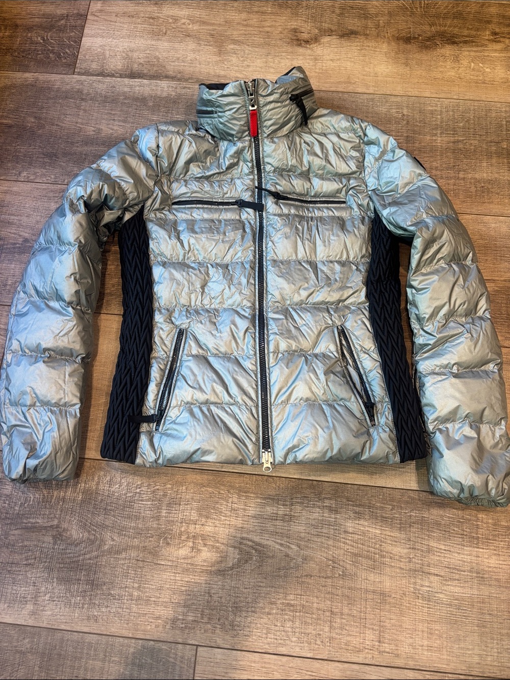 Bogner Fire + Ice  Quilted Puffer Jacket with Black Side Panels